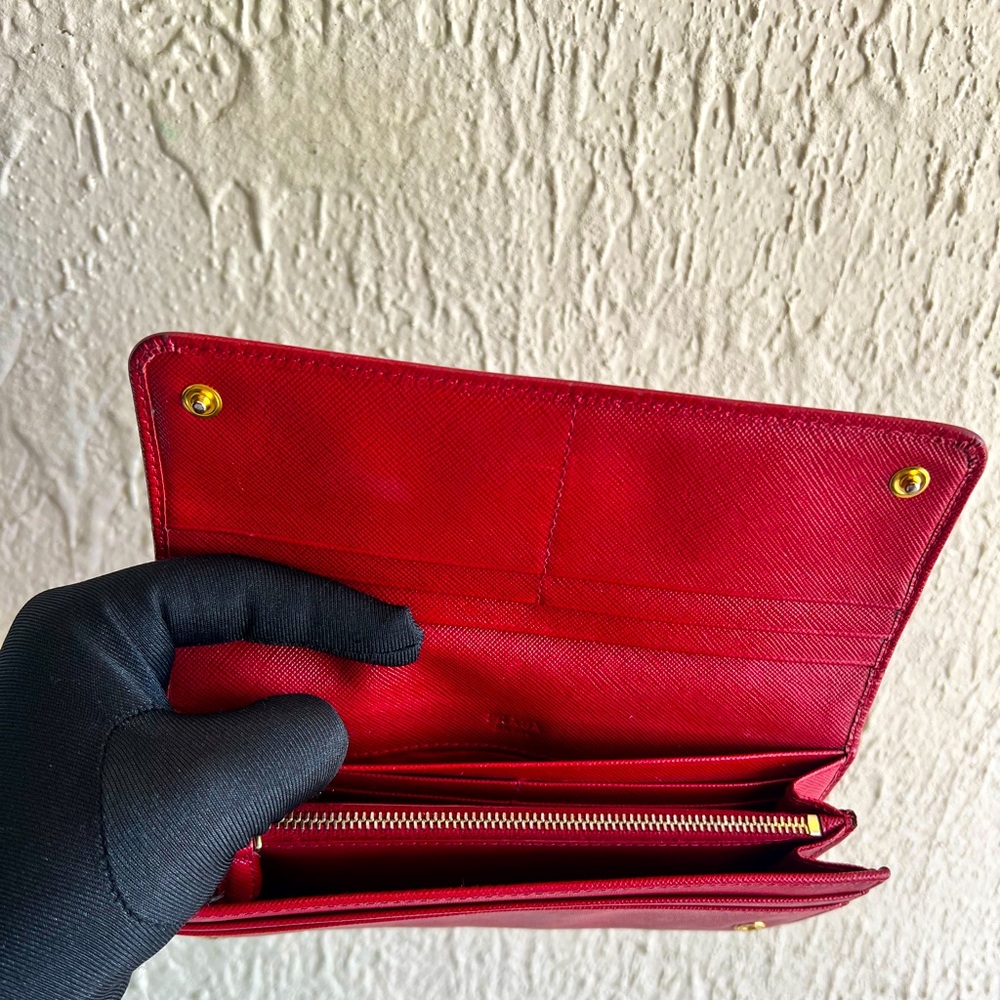 Prada Saffiano Leather Long Wallet - Picture 7 of 11